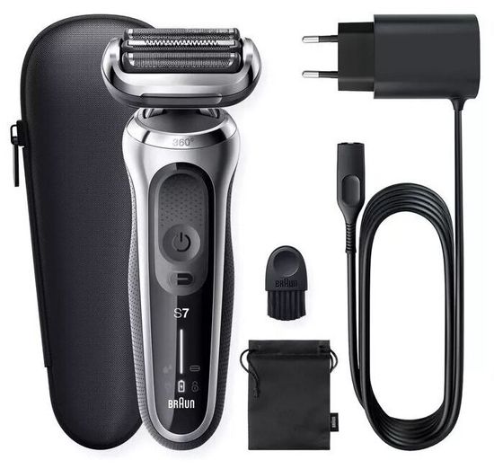Электробритва Braun 71-B1000s/71-S1000s, серебристый/черный