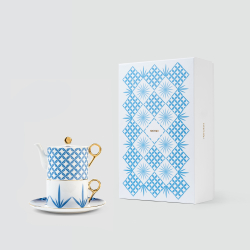 Набор «Звонко»: чайник-эгоист 300 мл и чайная пара 250 мл в подарочной коробке