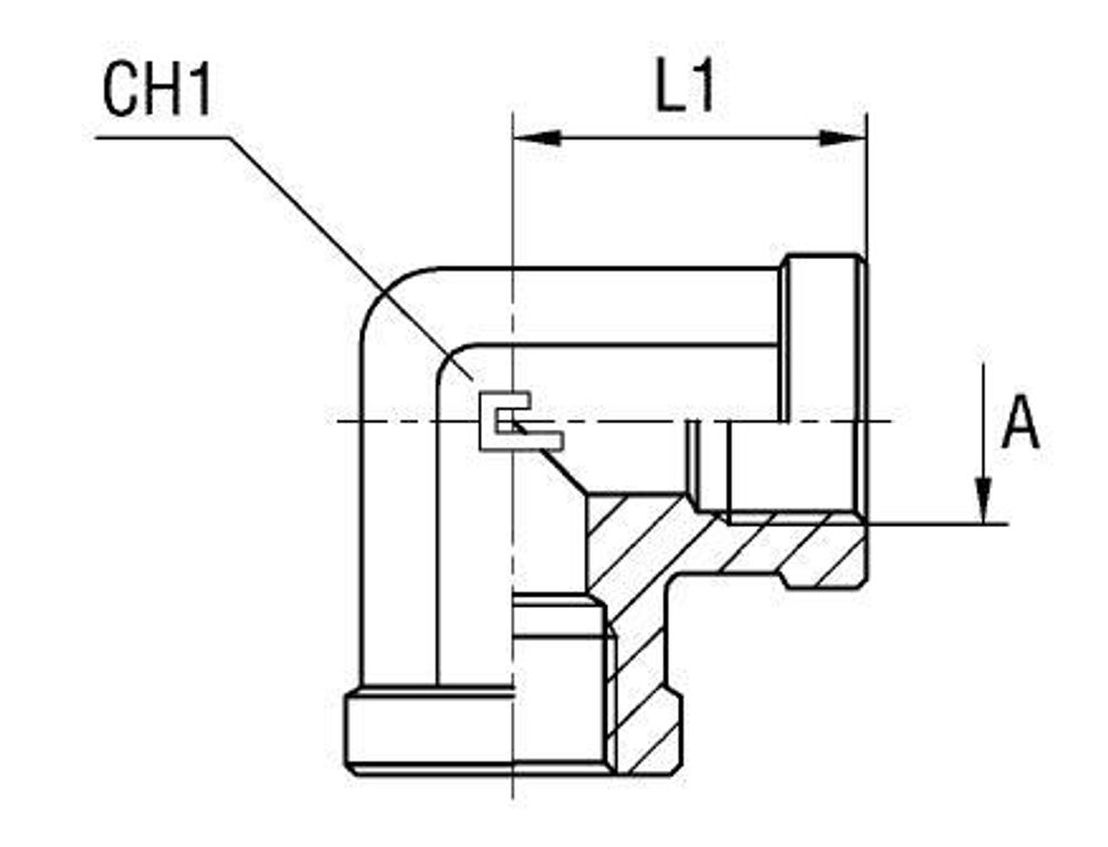 Соединение PS90 BSP 3/8&quot;