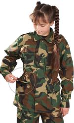 Костюм детский военно-полевой Рип-стоп зел. КМФ