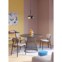 Стул Round, рогожка, дымчато-серый