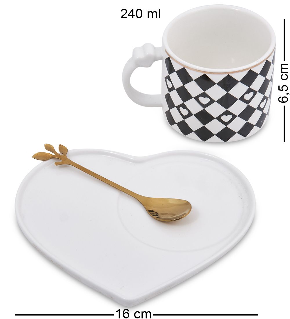 MUG-418/1 Чайная пара «Сердце»