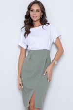 Платье Виктория офис (грин) Diolche