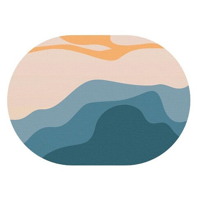 Сервировочная салфетка овальная 45х32 см Абстракция