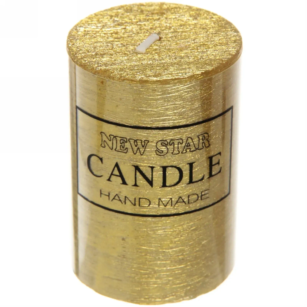 Свеча «New Star» 5*7,5см цвет золото ZD-072