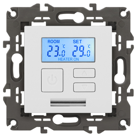 14-4111-01 ЭРА Терморегулятор универс. 230В-Imax16А, IP20, Эра Elegance, белый
