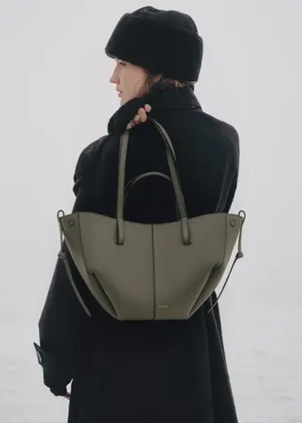 POLENE СУМКА CYME MINI, ДЫМЧАТО-ЗЕЛЕНЫЙ