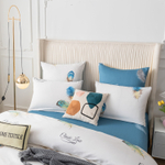 Комплект постельного белья Люкс Сатин 100% хлопок на резинке AR291