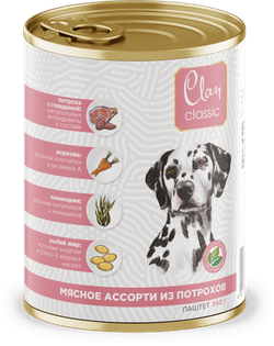Clan Classic (потрошки) - консервы для собак (мясное ассорти)