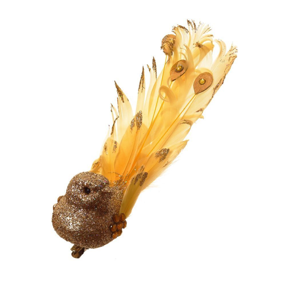 GAEM Изделие декоративное "Птичка" на клипсе, L13 W4 H4,5 см, 3в.