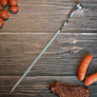 Шампур плоский 410*10*1,5мм нерж