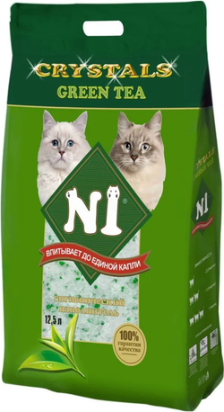№1 Crystals 12,5л. "Green Tea" Силикагелевый