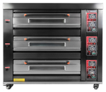 Печь хлебопекарная Miratek BK-39G + каменный под (3 яруса) + пароувлажнение