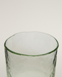 Zara Home стакан из стекла, цвет зелёный, 8.8 см