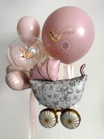 Воздушные шары на выписку для девочки №8926