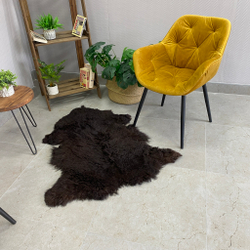 Шкура коврик меховой прикроватный овчина, 100х60 см.
