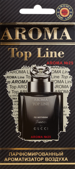 Ароматизатор для автомобиля AROMA TOP LINE №25 Gucci картон