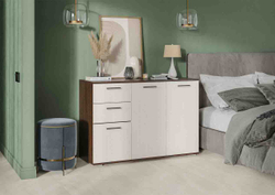 К-3 Комод 2 ящика и 3 створки Венге / Дуб белфорт