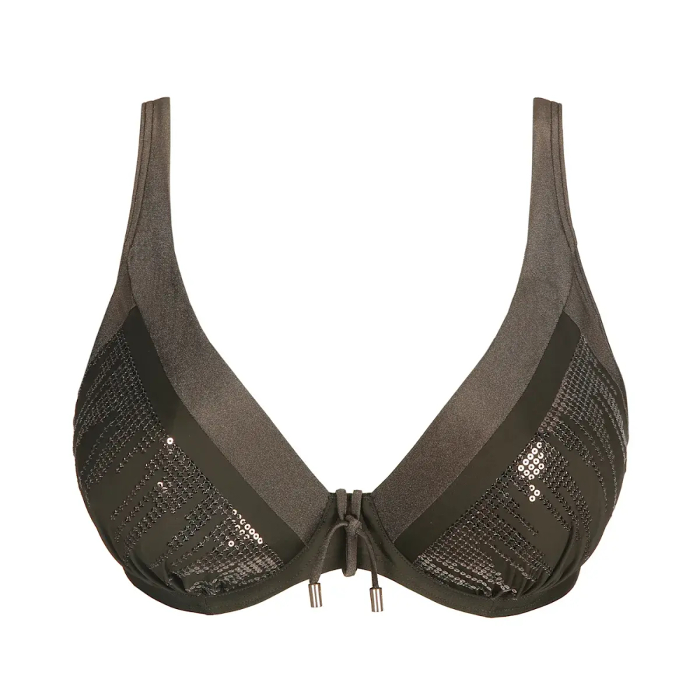 PRIMADONNA Топ с глубоким вырезом, хаки