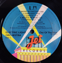 Винтажная виниловая пластинка LP Electric Light Orchestra Out Of The Blue (USA 1977) Mr. Blue Sky