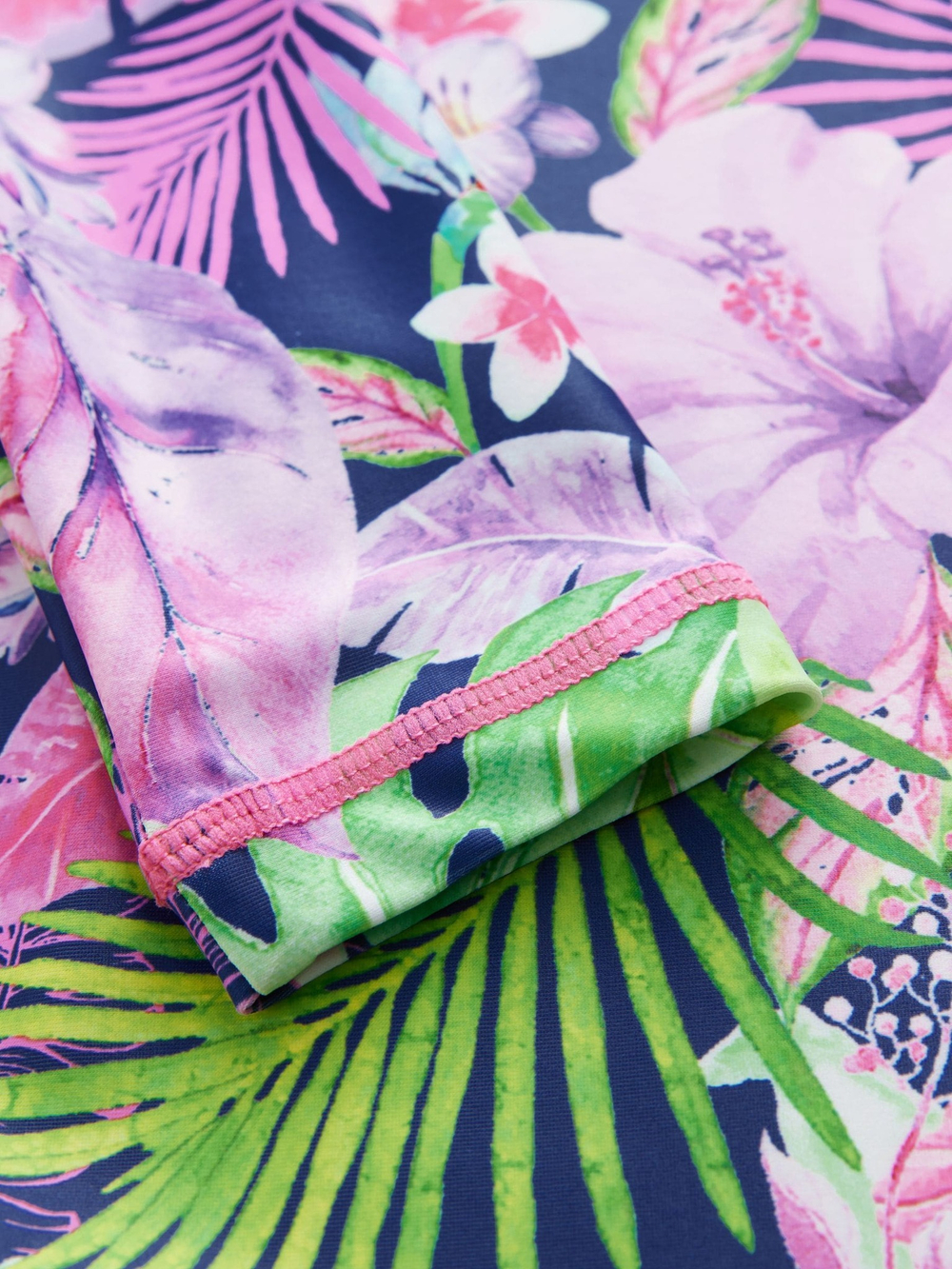 Купальник слитный на молнии для девочки Next AB7-037, Розовый, Зеленый