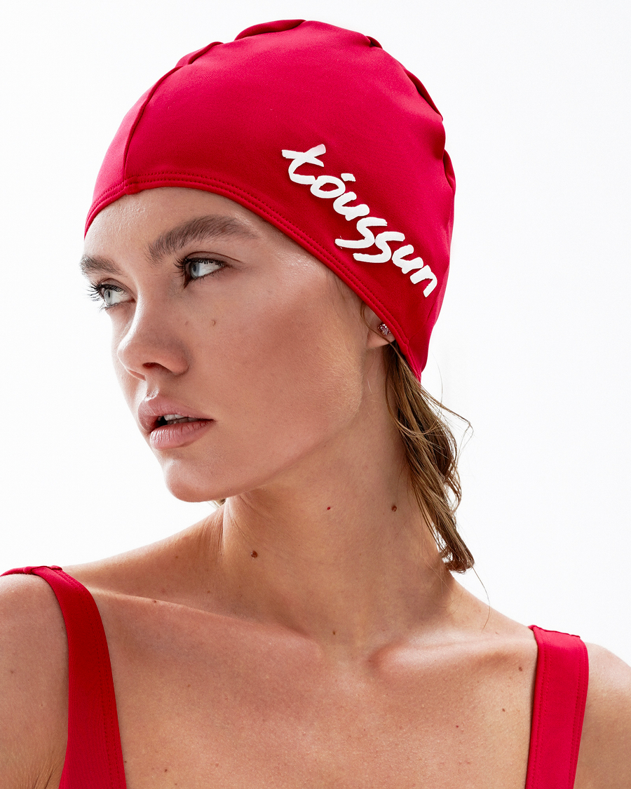 №040 Плавательная шапочка (красная)