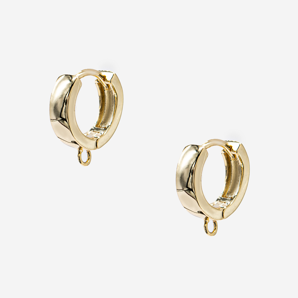 Швензы-кольца "Base" 15*5мм, позолота