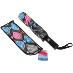 Зонт женский полуавтомат «Ultramarine- Маниока», микс 6 цветов, 8 спиц, d-100см, длина в слож. виде 28см, голубые цветы