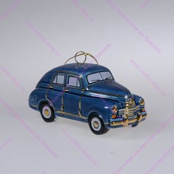 Фарфоровая ёлочная игрушка Советский автомобиль