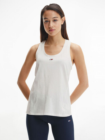 Женский топ теннисный Tommy Hilfiger Regular Tank Top - белый