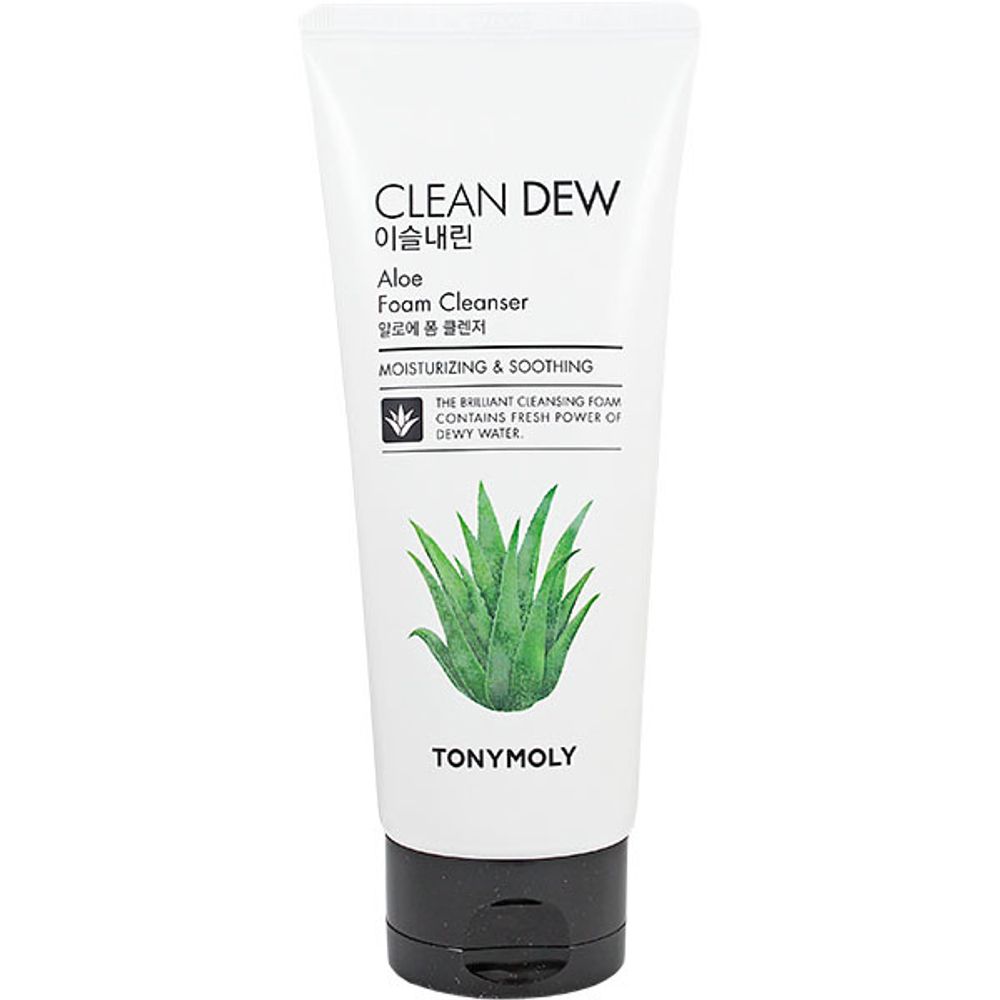 Пенка для умывания с экстрактом алоэ TONY MOLY Clean Dew Aloe Foam Cleanser 180 мл