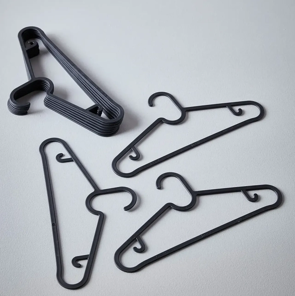 Набор вешалок Braås черный 10 шт, 39 см, полипропилен