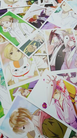 Набор открыток, карточек и наклеек "Тетрадь дружбы Нацумэ / The Natsume Book of Friends", 188 предметов