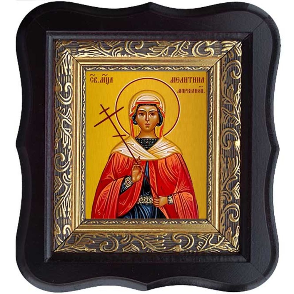 Мелитина Маркианопольская Святая мученица. Икона на холсте.