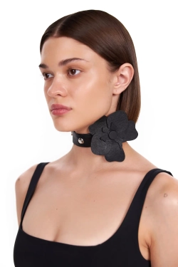 Орхидея из экокожи LEATHER TOUCH