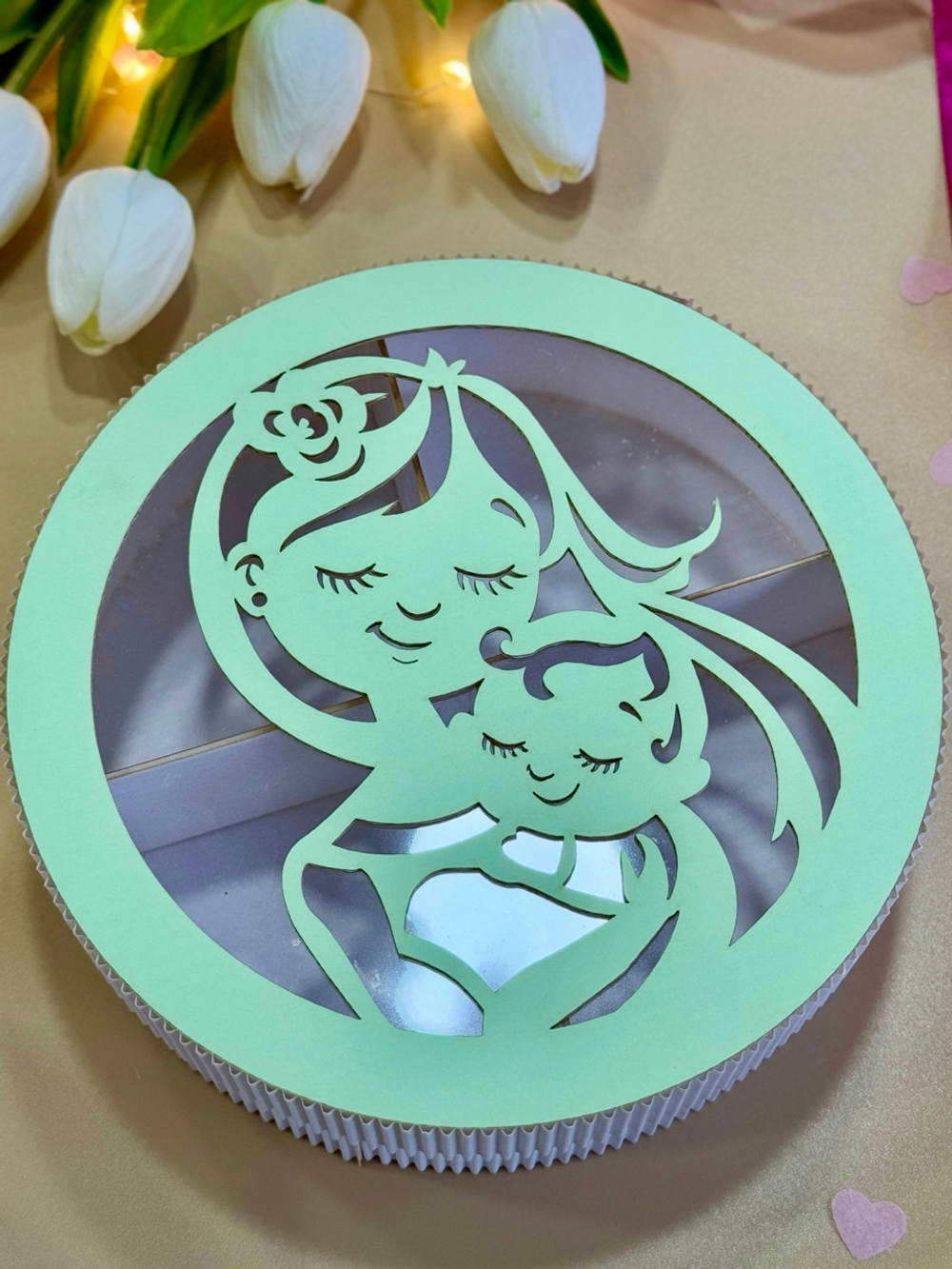 Авторские пирожные для мамы 7 шт - ЦВЕТ КОРОБКИ БЕЗ ВЫБОРА! арт3020