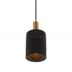 Подвесной светильник Cloyd KAUM P1 / латунь - черн.бетон (арт.11072)