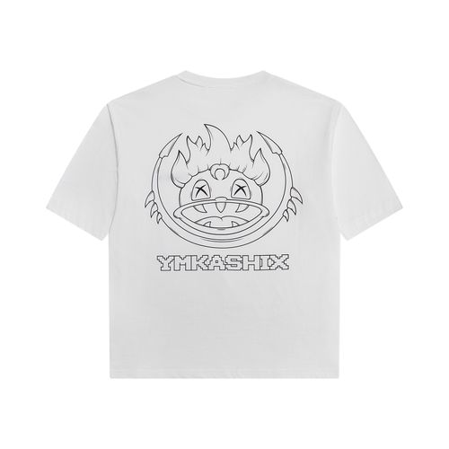 Футболка Ymkashix 8-bit outline белая