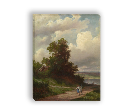 "Дорога у Волги", Саврасов А. К., картина для интерьера (репродукция)