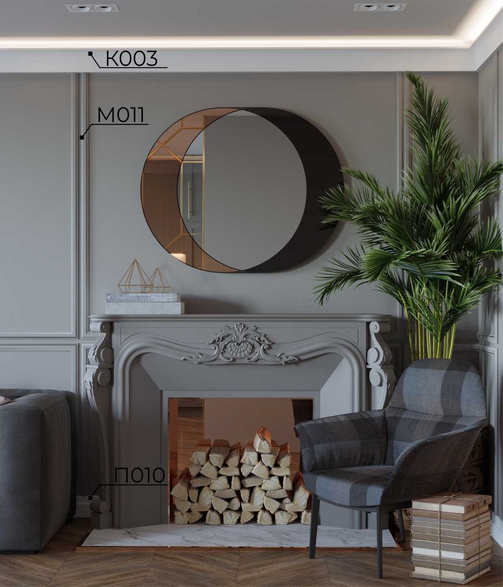 Карниз Ecopolymer, 120x45 мм