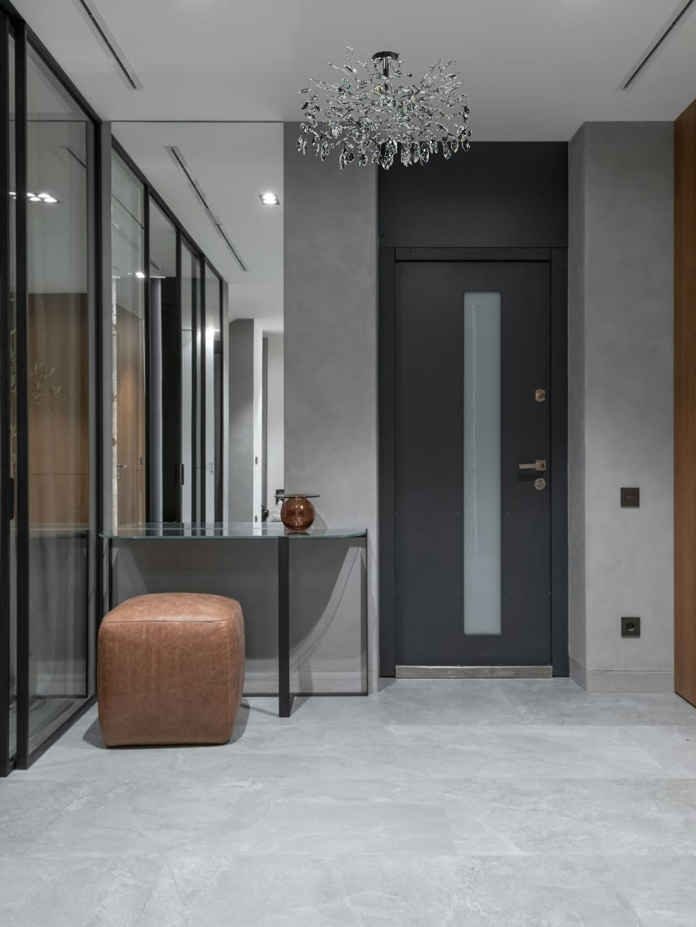 Люстра потолочная на штанге Lanbos 98080-600Y-A4, 8 ламп Е14, 320 Вт, хром