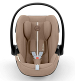 Коляска Cybex Coya Rosegold Frame Cloud G i-Size Almond Beige Plus Mirage Grey с дождевиком и бампером