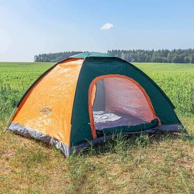 Палатка туристическая четырехместная(190х190х130см,полиэстер,каркас стеклопластик) ISMA ISMA-LY-1624