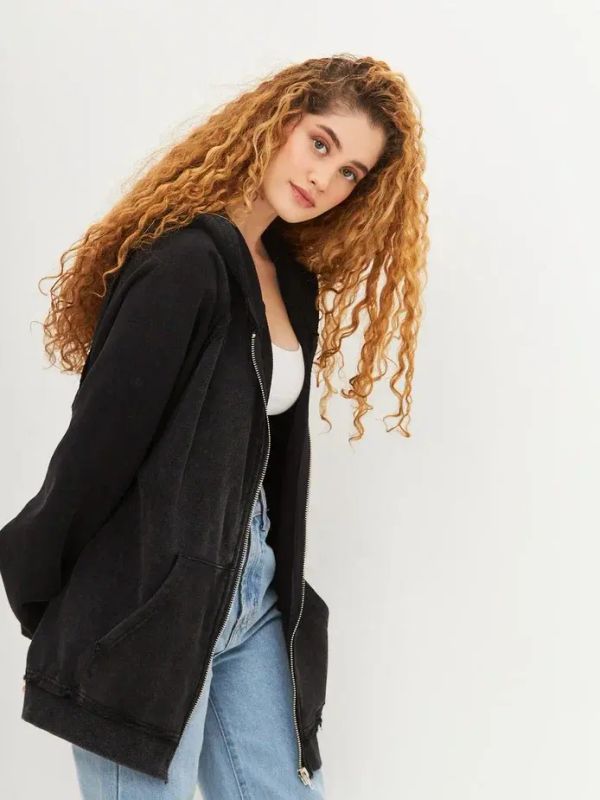 Худи Zip Гранж графит - фото 8