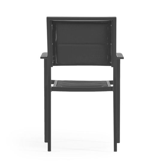 Sirley Садовый стул из алюминия и черного текстиля Испания La Forma