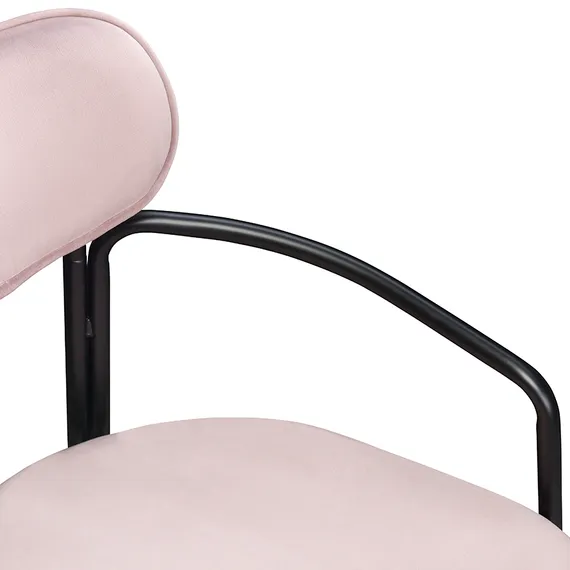 Стул Ror, Round, розовый велюр