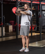 Медбол высокой плотности GB-702, 5 кг, красный