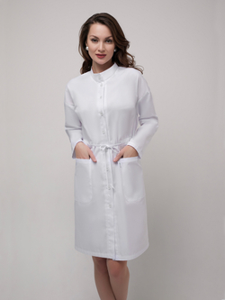 Женский белый медицинский халат Х-263 MediS.moda