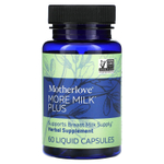 Motherlove, для грудного вскармливания, More Milk Plus, 60 капсул с жидкостью