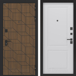 Дверь Входная Бункер BN-03 ФЛ-609 Белый Софт, металлическая